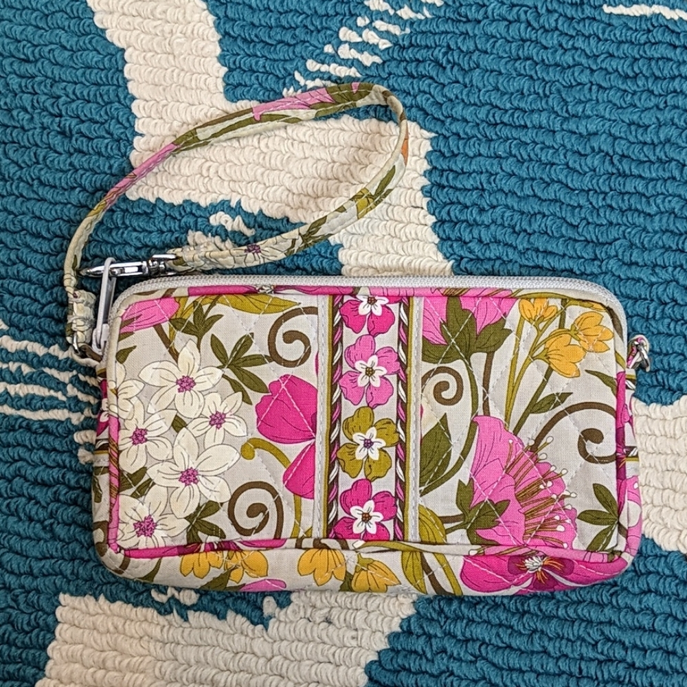 Adorable floral wristlet